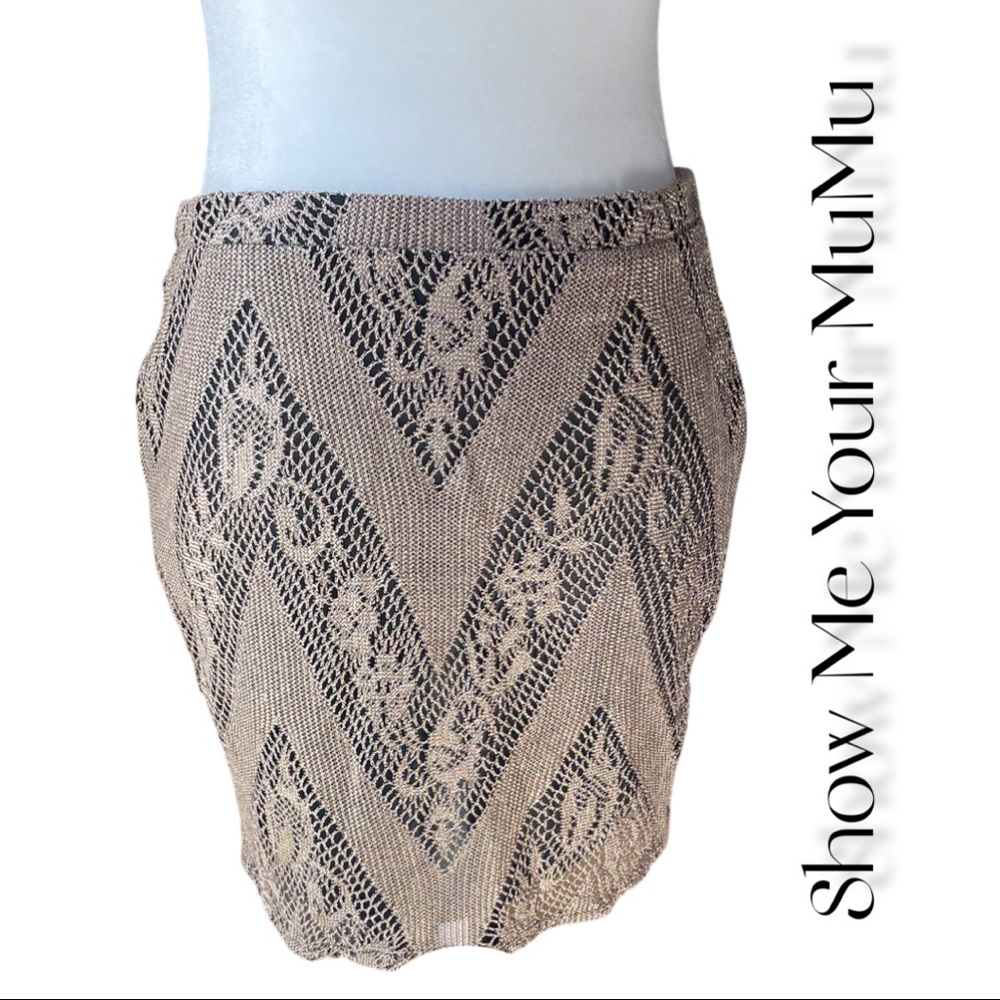Show Me Your MuMu Boho Lace Mini Skirt
